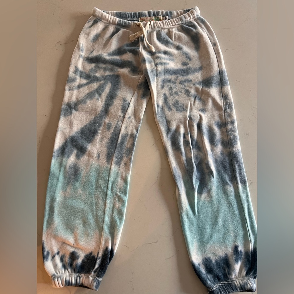 Vintage Havana Girls Tie-Dye Blue Sweatpants